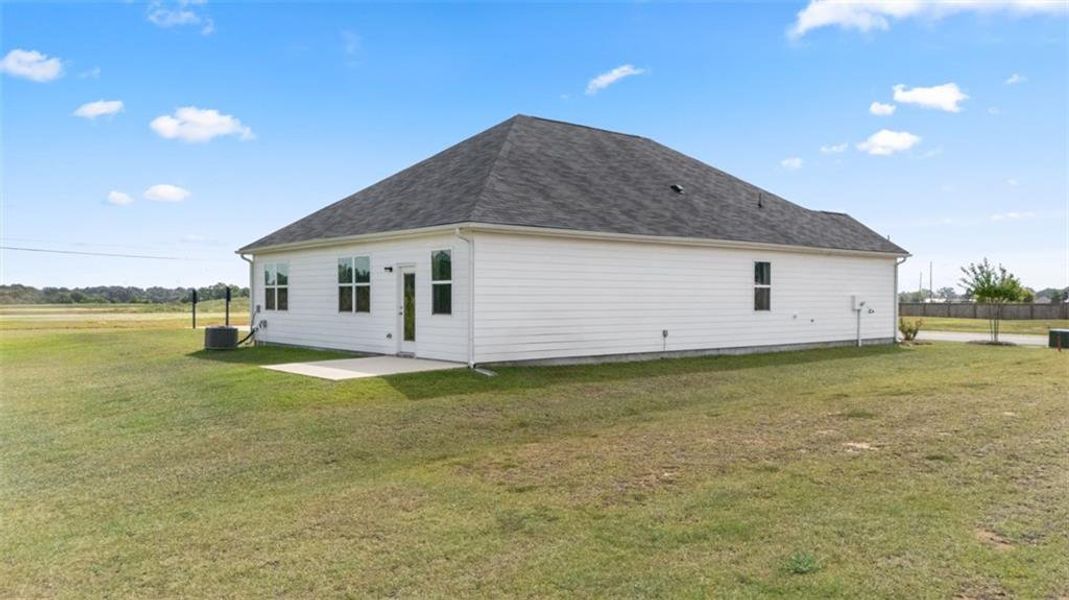 Exterior details and patio area of a home in The Preserve at Agricultural Village, Perry (Image 4). Exterior details and patio area of a home in The Preserve at Agricultural Village, Perry (Image 4).