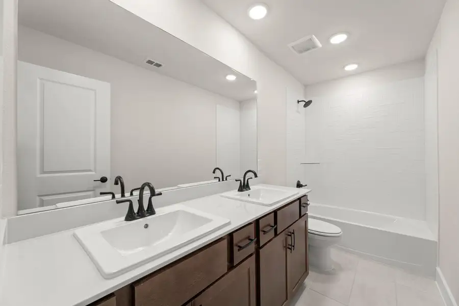 Furnished interior view inside a new home in Carriage Collection at Painted Tree, McKinney (Image 12).