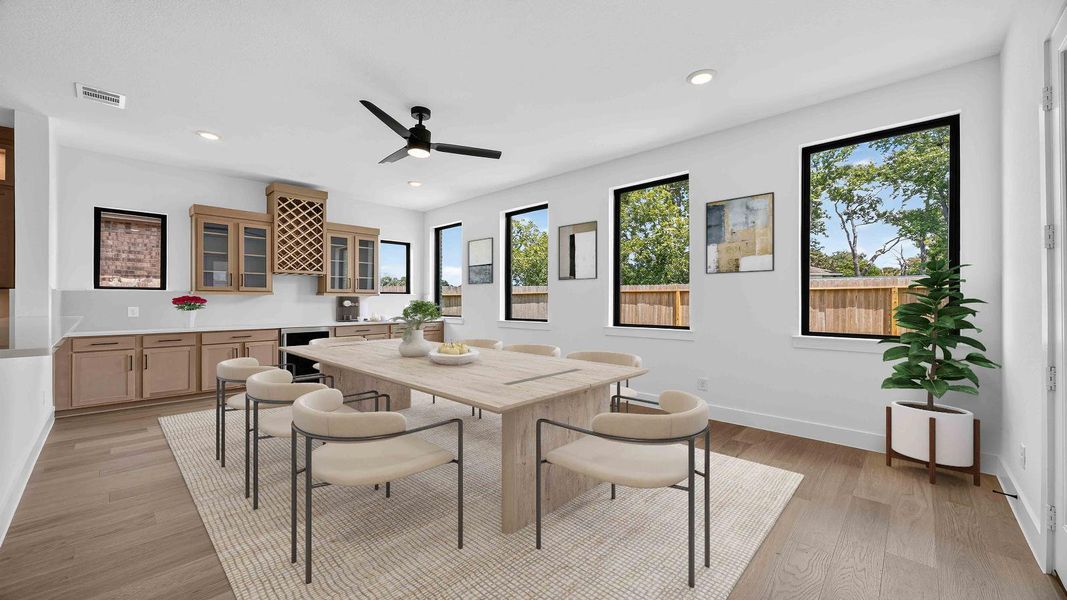Furnished interior view inside a new home in Friendswood Trails 70' Homesites, Friendswood (Image 12).