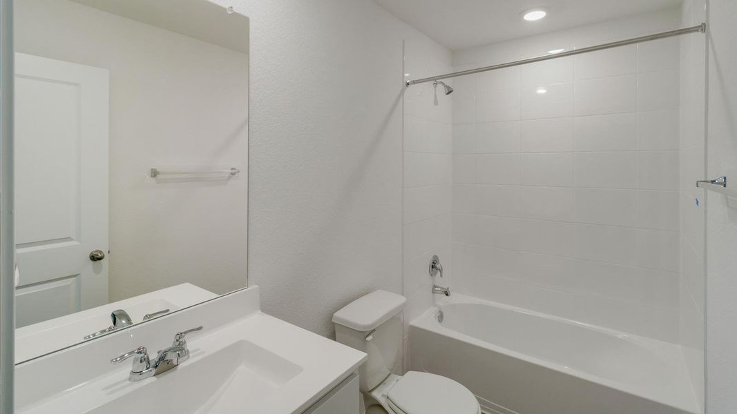 Furnished interior view inside a new home in Wayside, Uhland (Image 9).