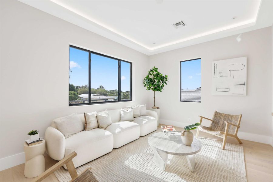 Furnished interior view inside a new home in , Boynton Beach (Image 4).