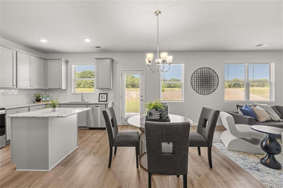 Furnished interior view inside a new home in Hillbrooke Preserve, Conyers (Image 7).