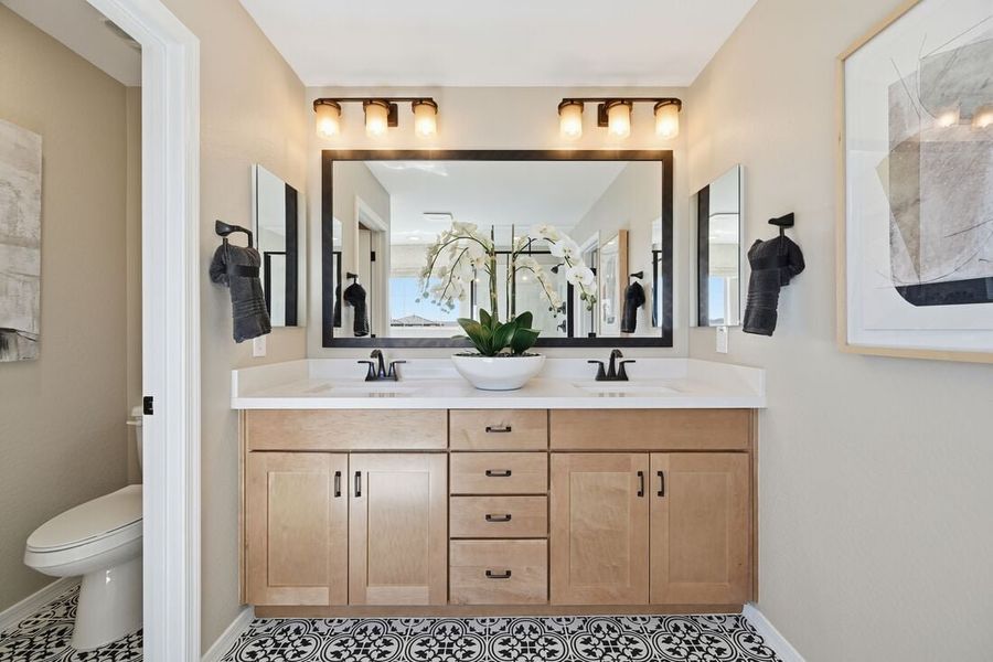 Furnished interior view inside a new home in La Mira, Mesa (Image 25). Furnished interior view inside a new home in La Mira, Mesa (Image 25).