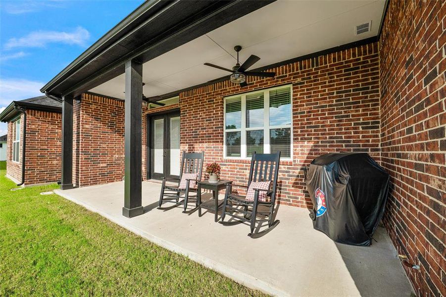 Exterior details and patio area of a home in , Waxahachie (Image 4). Exterior details and patio area of a home in , Waxahachie (Image 4).