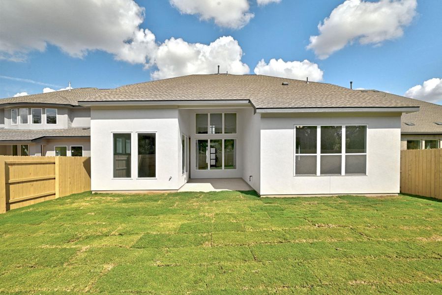 Exterior details and patio area of a home in The Colony - 50', Bastrop (Image 3).