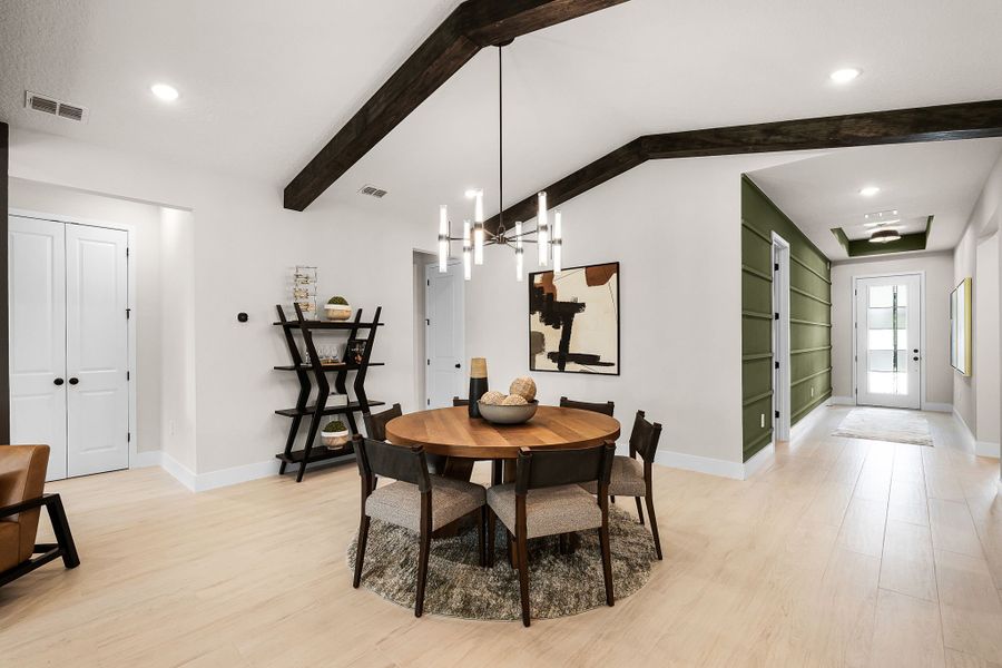 Open Layout with Vaulted Ceilings