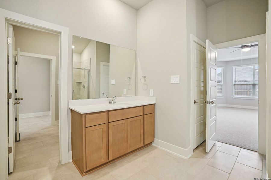 Furnished interior view inside a new home in Estancia Ranch - Classic Series, San Antonio (Image 6).