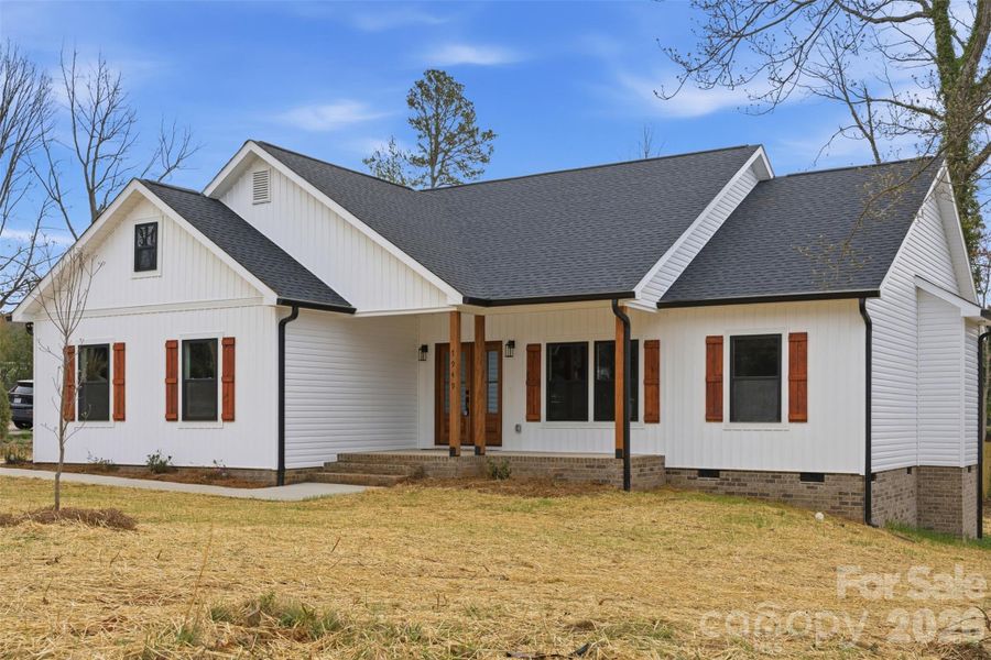 Exterior details and patio area of a home in , Hickory (Image 3).