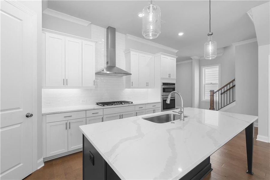 Furnished interior view inside a new home in Palisades Single Family, Cumming (Image 13).