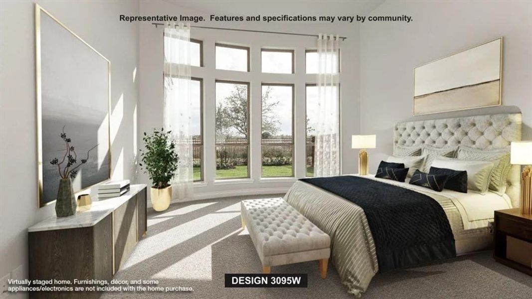 Furnished interior view inside a new home in North Sky 55', Celina (Image 5).