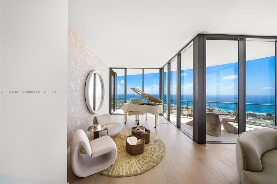 Furnished interior view inside a new home in , Miami Beach (Image 19).