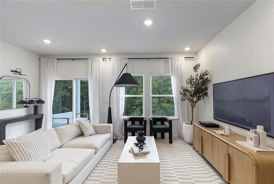 Furnished interior view inside a new home in Terrace at Riverview Landing, Mableton (Image 4).
