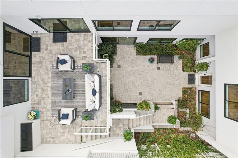 Exterior details and patio area of a home in , Atlanta (Image 29).
