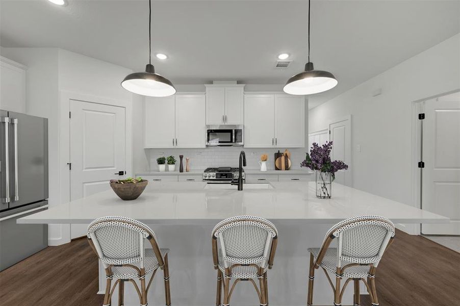 Furnished interior view inside a new home in Aspire at Reunion, Newark (Image 17).