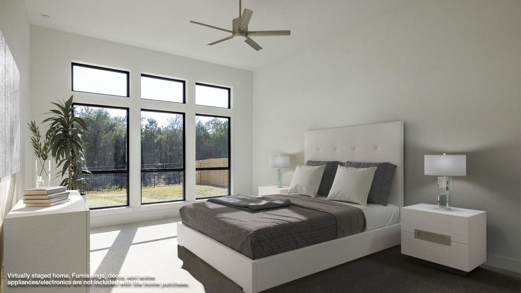 Furnished interior view inside a new home in Parkside On The River West 70'/80', Georgetown (Image 5).