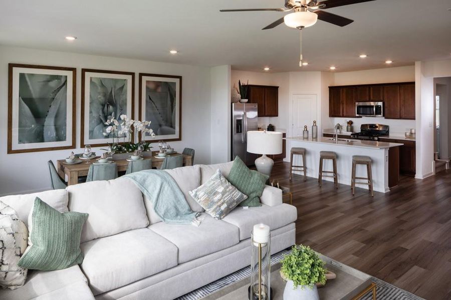 Furnished interior view inside a new home in River Ridge, Crandall (Image 12). Furnished interior view inside a new home in River Ridge, Crandall (Image 12).