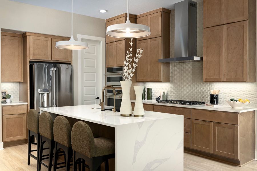 Representative furnished interior of a home built from the McKinney by Tri Pointe Homes in Lariat, Liberty Hill (Image 20).