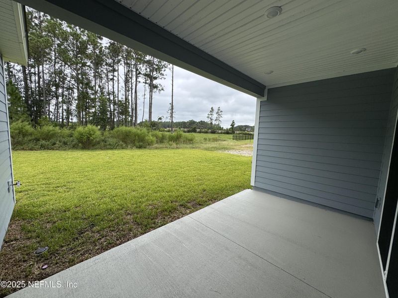 Exterior details and patio area of a home in Hyland Trail, Green Cove Springs (Image 21).