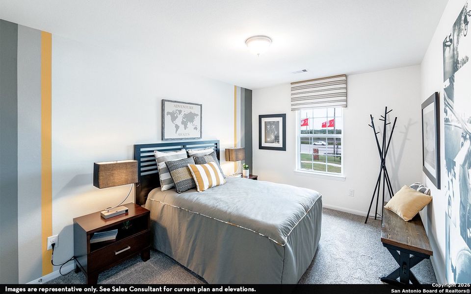 Furnished interior view inside a new home in Hickory Ridge, Elmendorf (Image 18).