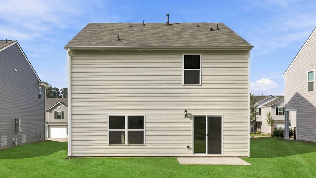 Exterior details and patio area of a home in Cloverdale Hills, Piedmont (Image 20).