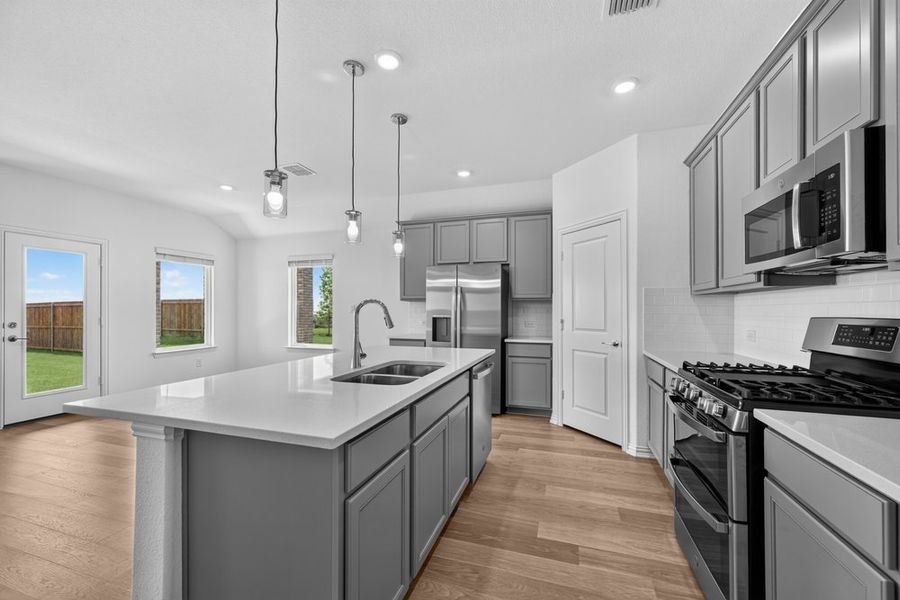 Furnished interior view inside a new home in Parks at Foster Crossing, Anna (Image 10).