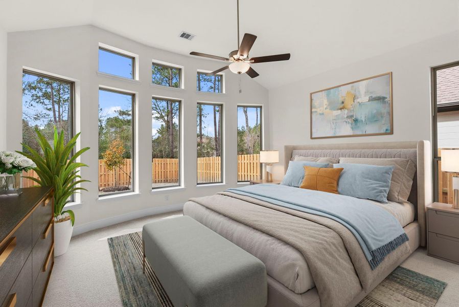 Furnished interior view inside a new home in Colton, Montgomery (Image 10).