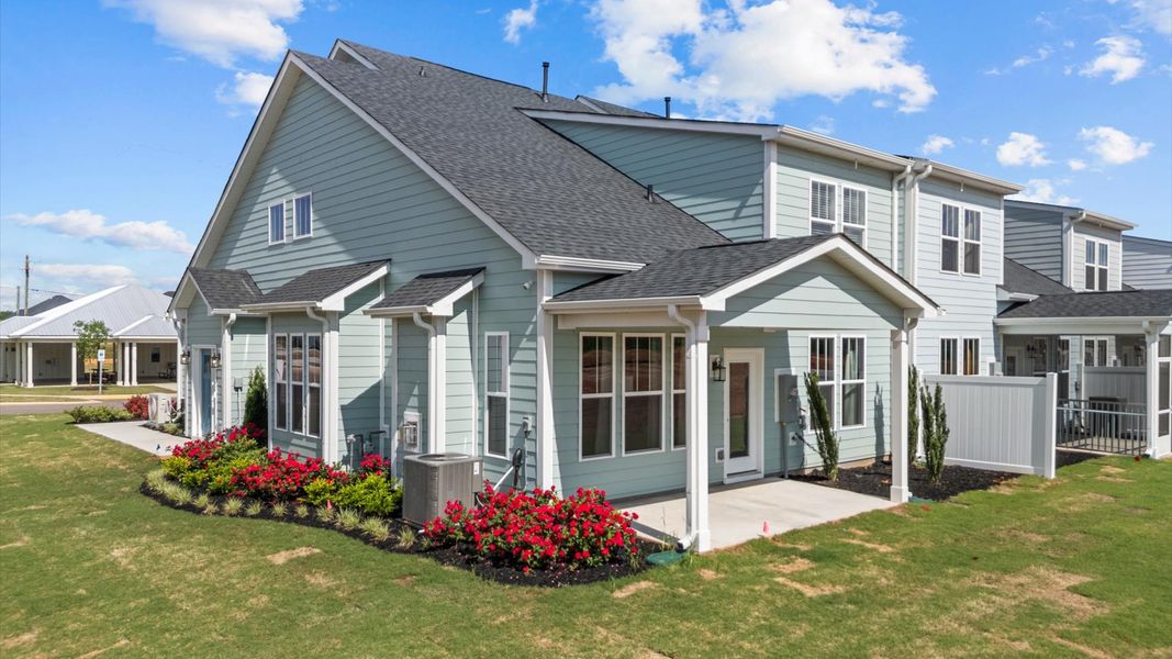 Representative exterior photo of a completed home built from the Lakehurst by DRB Homes in Village at Midway, Anderson, SC (Image 18).