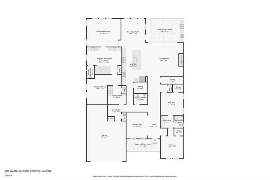 2D floor plan layout of this home in , Cumming, GA (Image 4).