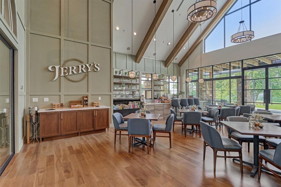 Jerry's Cafe (inside the Summit) offers gourmet coffees, baked goods, full service lunch and dinner and convenient to-go items.