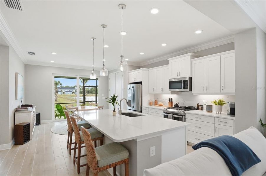 Furnished interior view inside a new home in , Sarasota (Image 21).