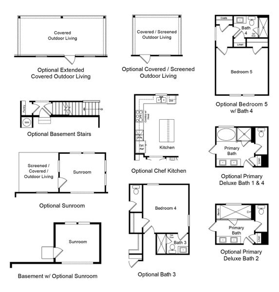 2D floor plan layout of this home in Bailey Fence, Dacula, GA (Image 16). 2D floor plan layout of this home in Bailey Fence, Dacula, GA (Image 16).
