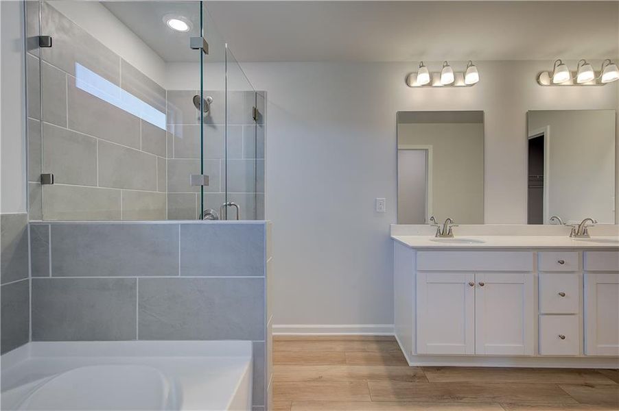 Furnished interior view inside a new home in Langley Overlook, Loganville (Image 9).