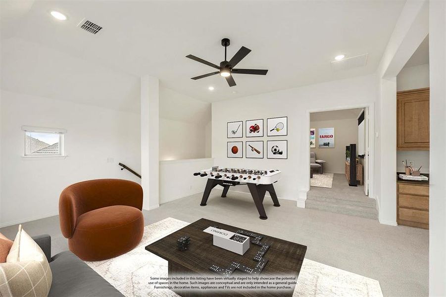 Furnished interior view inside a new home in Timberbrook, Justin (Image 18).