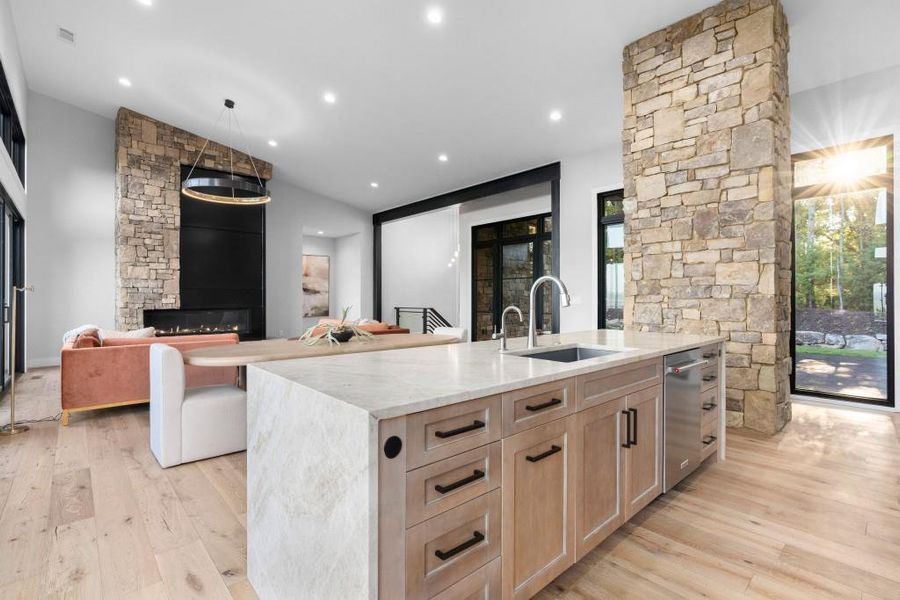 Furnished interior view inside a new home in , Blue Ridge (Image 12).