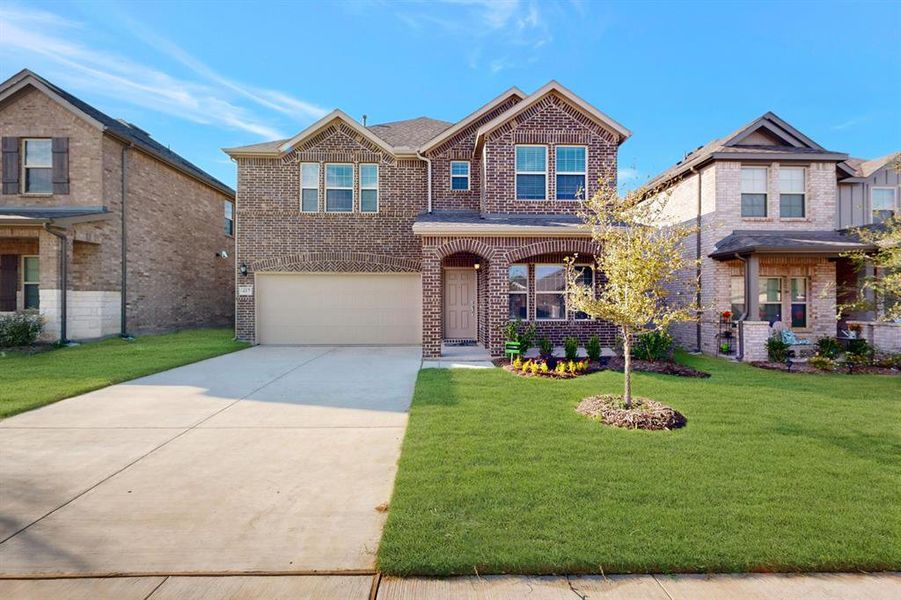 Front exterior of a new home in Forest Park, Princeton, TX, highlighting curb appeal (Image 2). Front exterior of a new home in Forest Park, Princeton, TX, highlighting curb appeal (Image 2).
