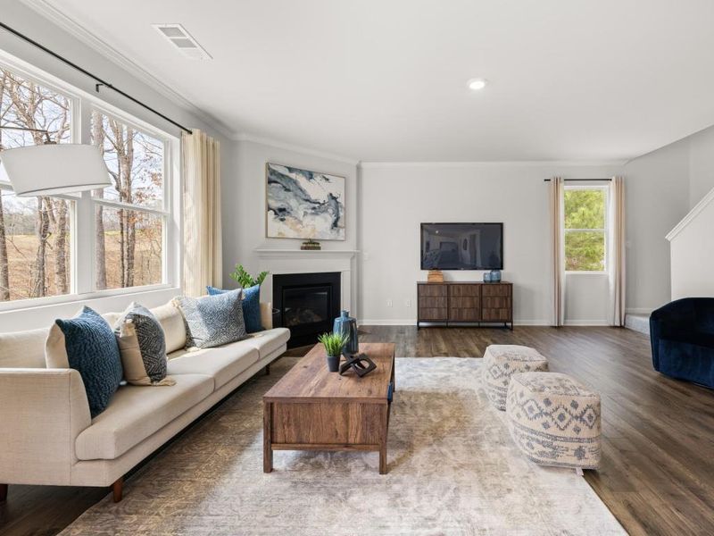 Furnished interior view inside a new home in Braselton Village, Braselton (Image 9).