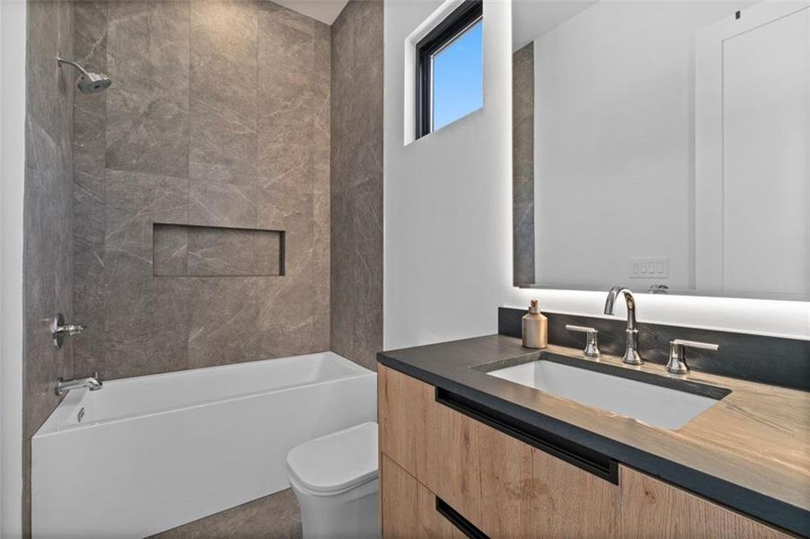 Furnished interior view inside a new home in , Atlanta (Image 3).