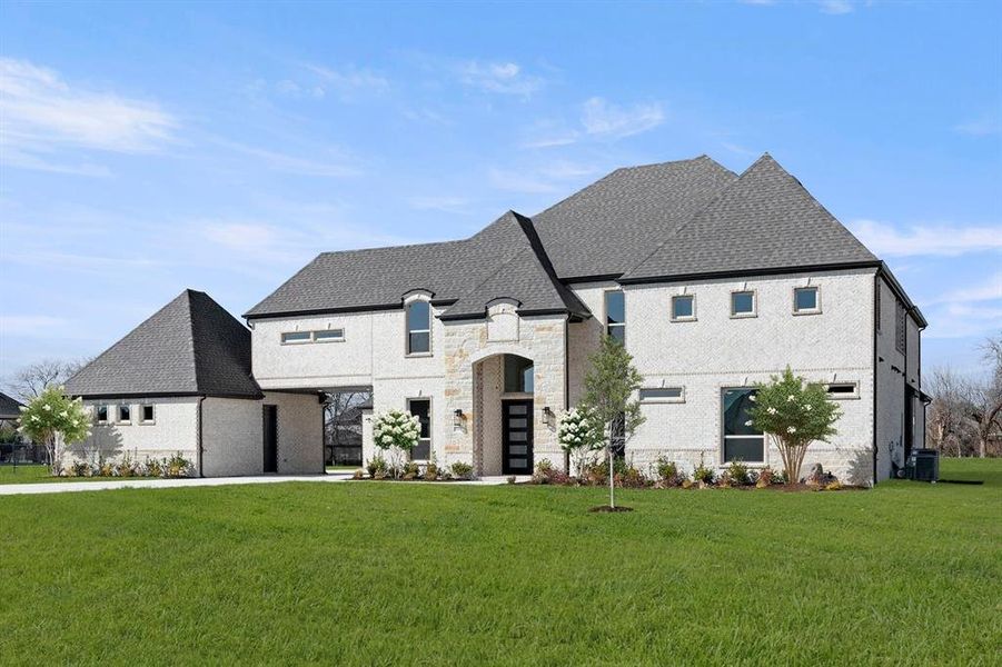 Front exterior of a new home in Parker Ranch, Parker, TX, highlighting curb appeal (Image 2).