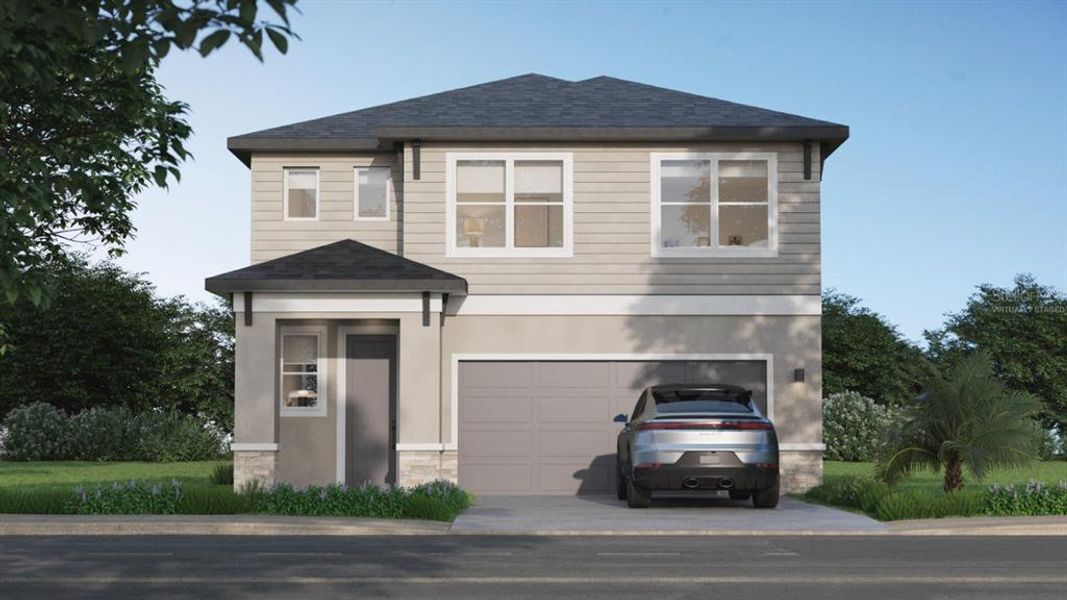 One or more photos are virtually staged.**One or more photos are virtually staged.Rendering, not actual photo”Or “Alternate elevation—consult listing for true build.