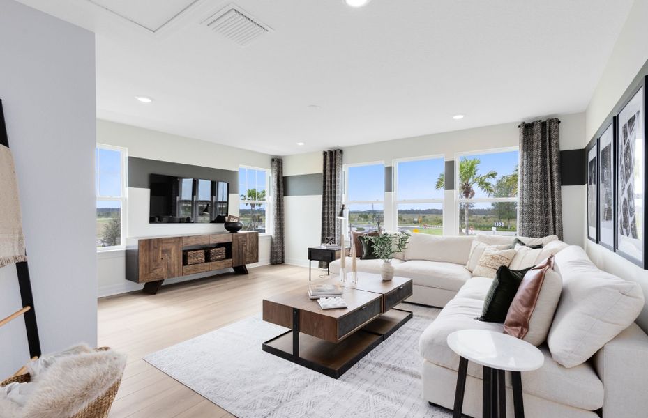 Representative furnished interior of a home built from the Serena by Pulte Homes in Westerly Park at Wildlight, Wildlight (Image 26).