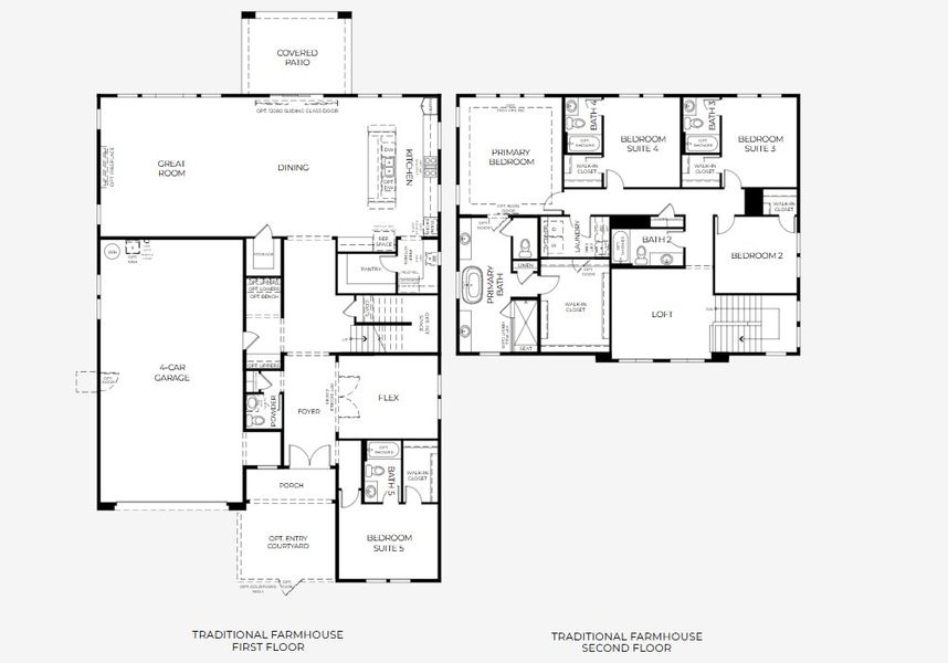 2D floor plan layout for the 1122 by Woodside Homes in 33 North, Gilbert, AZ (Image 3).