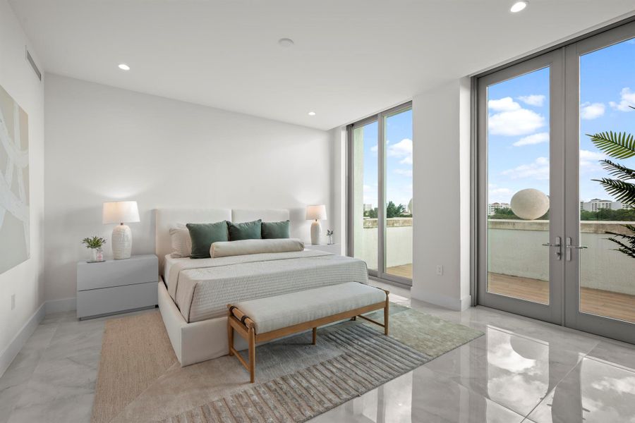 Furnished interior view inside a new home in Royal Palm Residences, Boca Raton (Image 28).