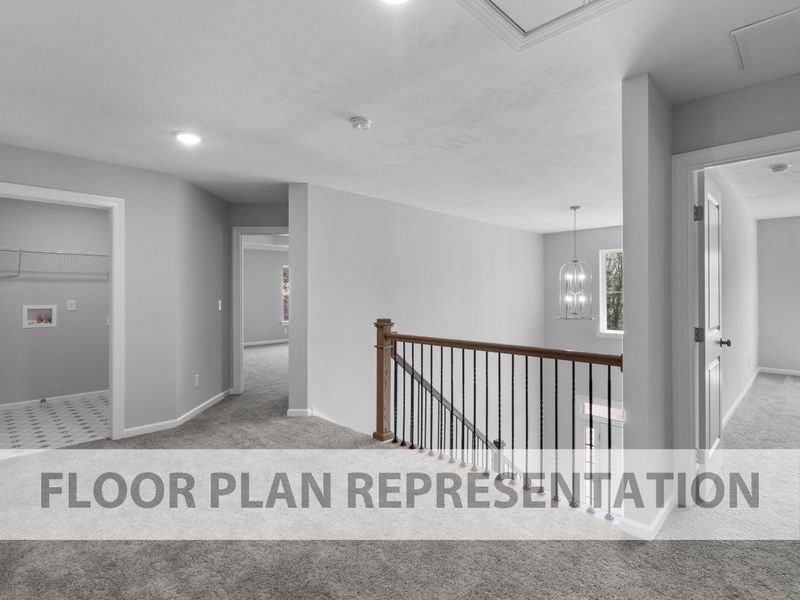 Representative unfurnished interior of a home built from the Kingsland II by Ivey Homes in Forrest Bluff, North Augusta (Image 31).