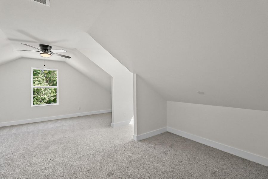 This game room is GREAT!  Lots of square footage and great space for play stations.