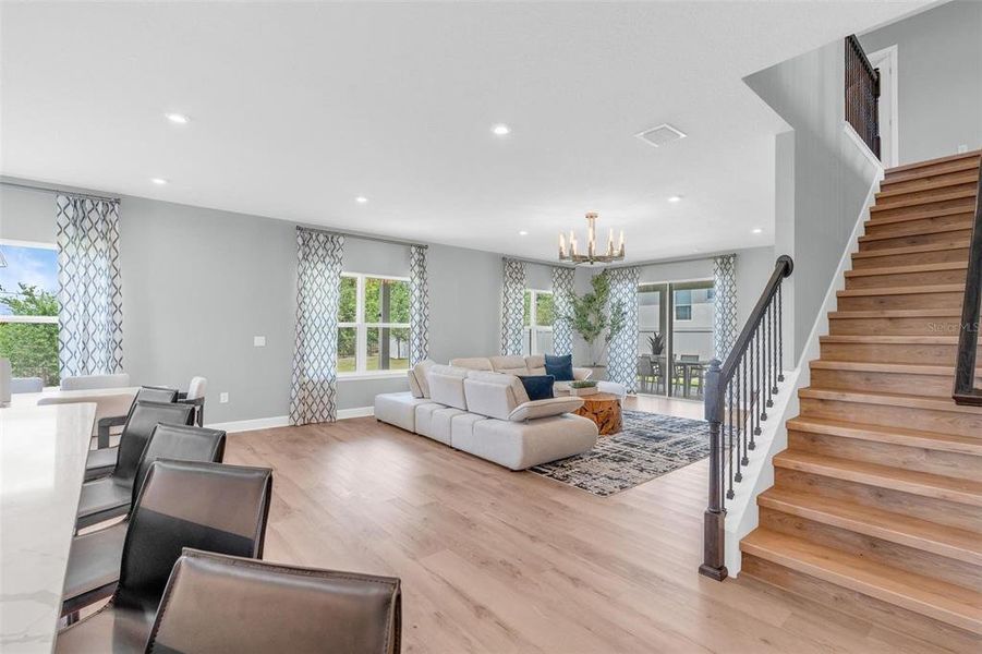 Furnished interior view inside a new home in Bella Terra, Clermont (Image 40).