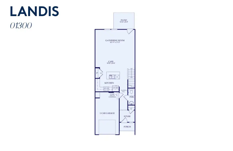2D floor plan layout of this home in Mallard Park, Charlotte, NC (Image 5).