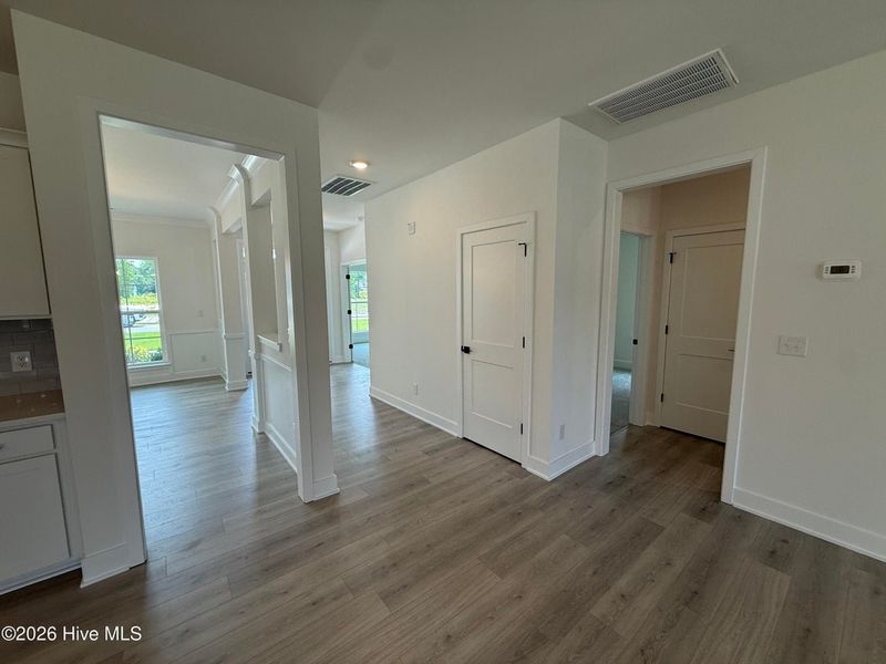 Spacious, unfurnished interior of a new home in Wood Creek Landing, Leland (Image 32). Spacious, unfurnished interior of a new home in Wood Creek Landing, Leland (Image 32).