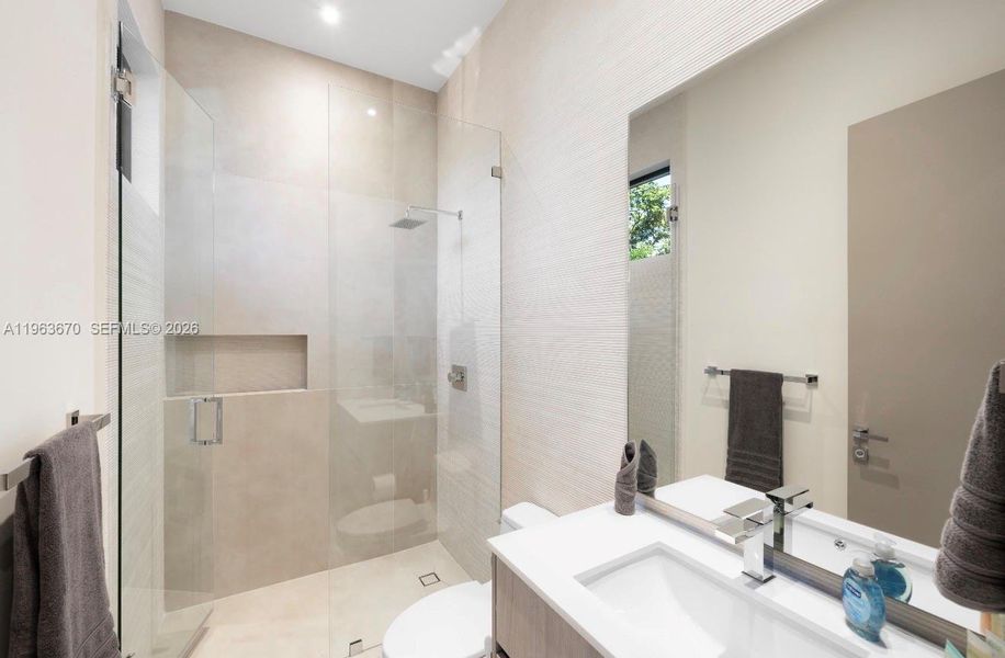 Furnished interior view inside a new home in , Miami (Image 22).