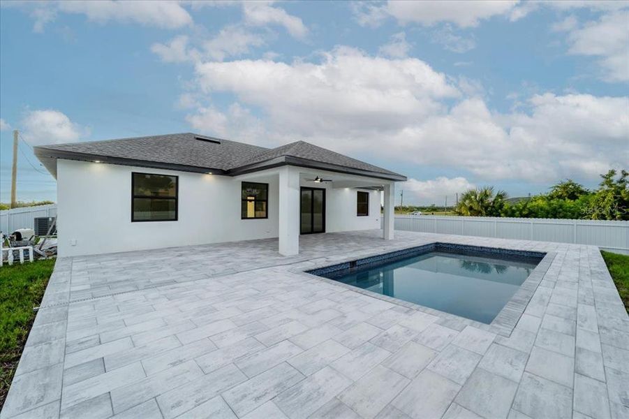 Exterior details and patio area of a home in , Cape Coral (Image 3). Exterior details and patio area of a home in , Cape Coral (Image 3).