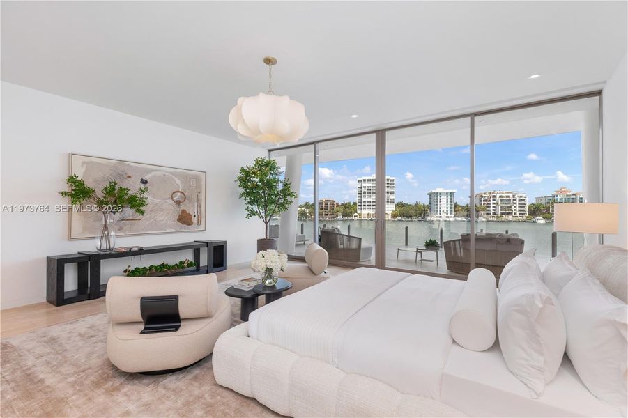 Furnished interior view inside a new home in , Miami (Image 6).